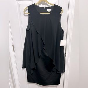 NWT Calvin Klein Black Layer Dress